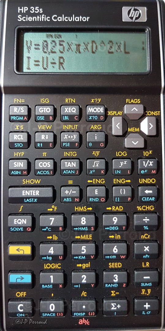 Calculatrice scientifique HP 35S